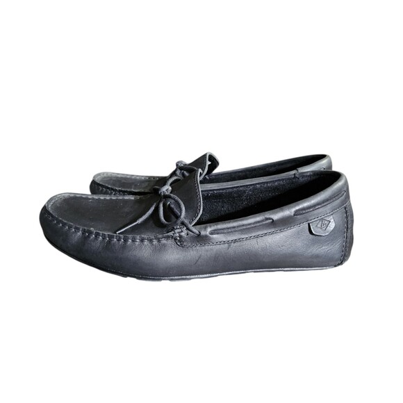 Sperry Top Sider Wave Driver 1-Eye Loafer Mocassin Black Leather Mens Size 11 - Picture 2 of 10